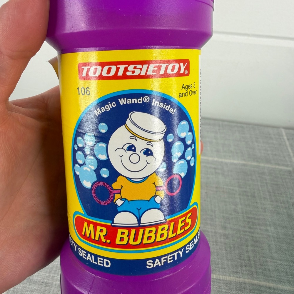 Tootsie Toy Mr Bubbles 16 Fl Oz Purple Jar with Magic Wand New *READ* - Picture 8 of 8